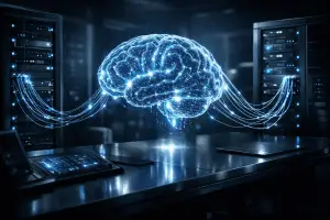 A technical blueprint showing how to build a custom AI employee using no-code automation to scale business operations.