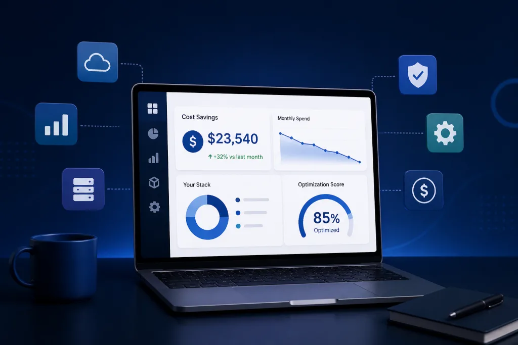 saas cost optimization tools dashboard