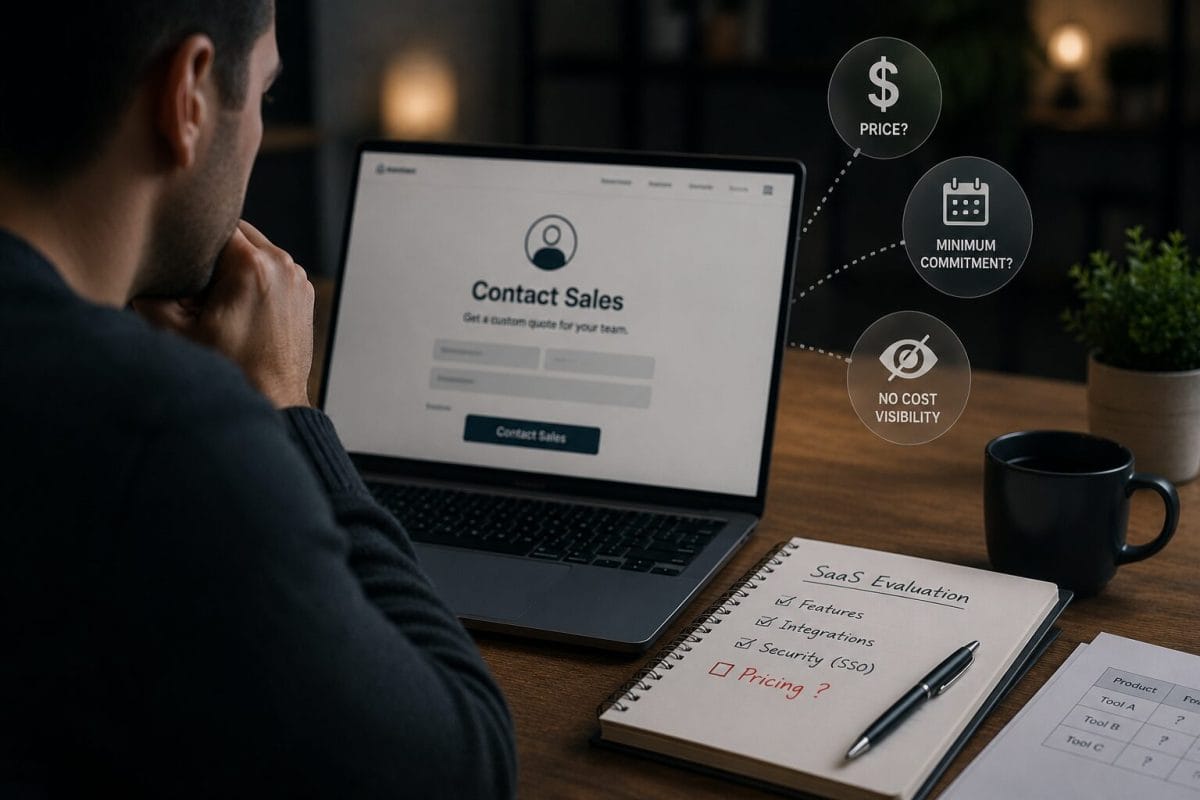 Pricing Evidence: Contact Sales as a Cost Visibility Problem Pricing Evidence: Contact Sales as a Cost Visibility Problem
