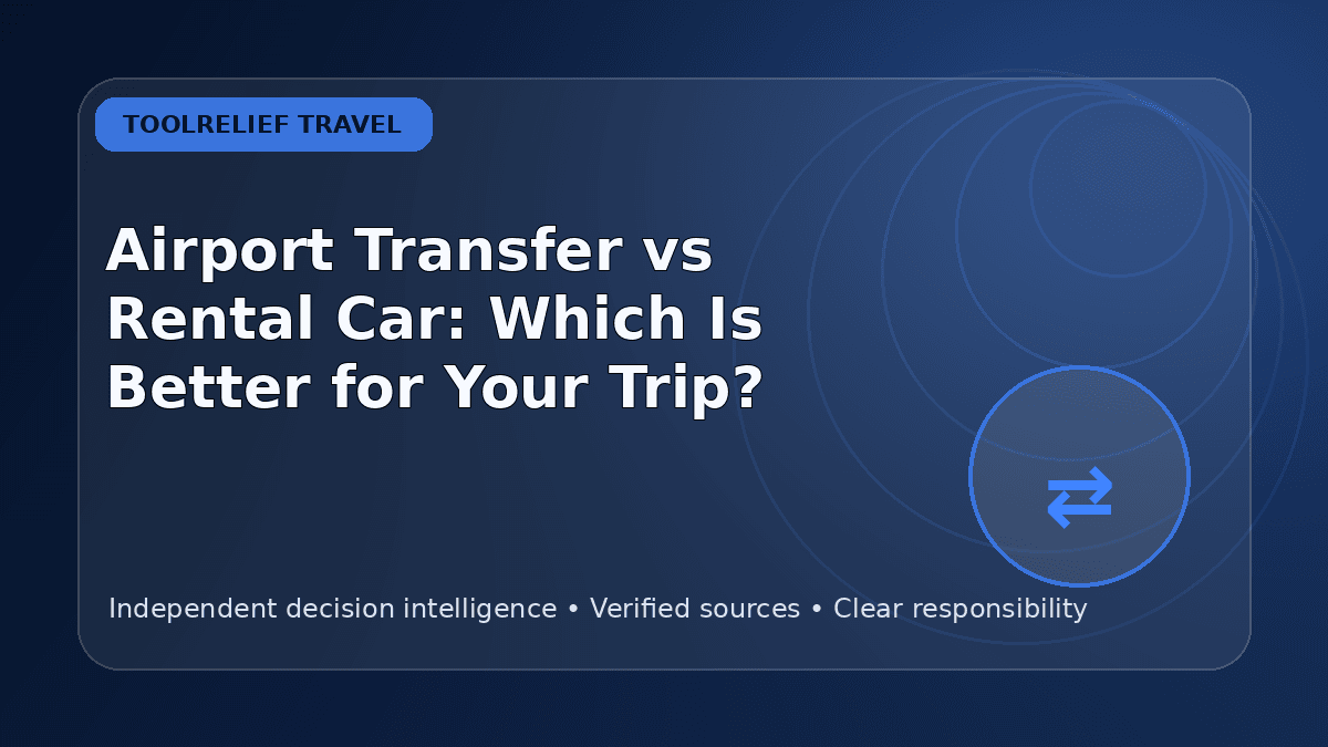 Airport Transfer vs Rental Car: Which Is Better for Your Trip?