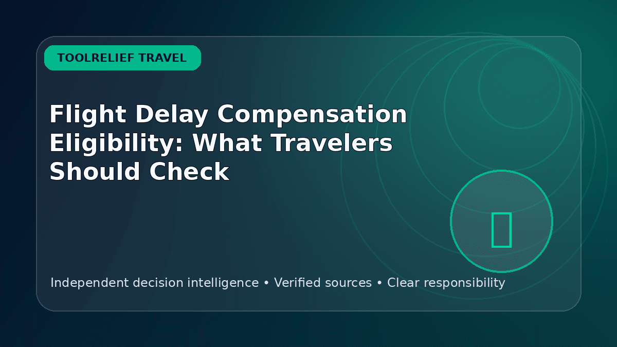 Flight Delay Compensation Eligibility: What Travelers Should Check