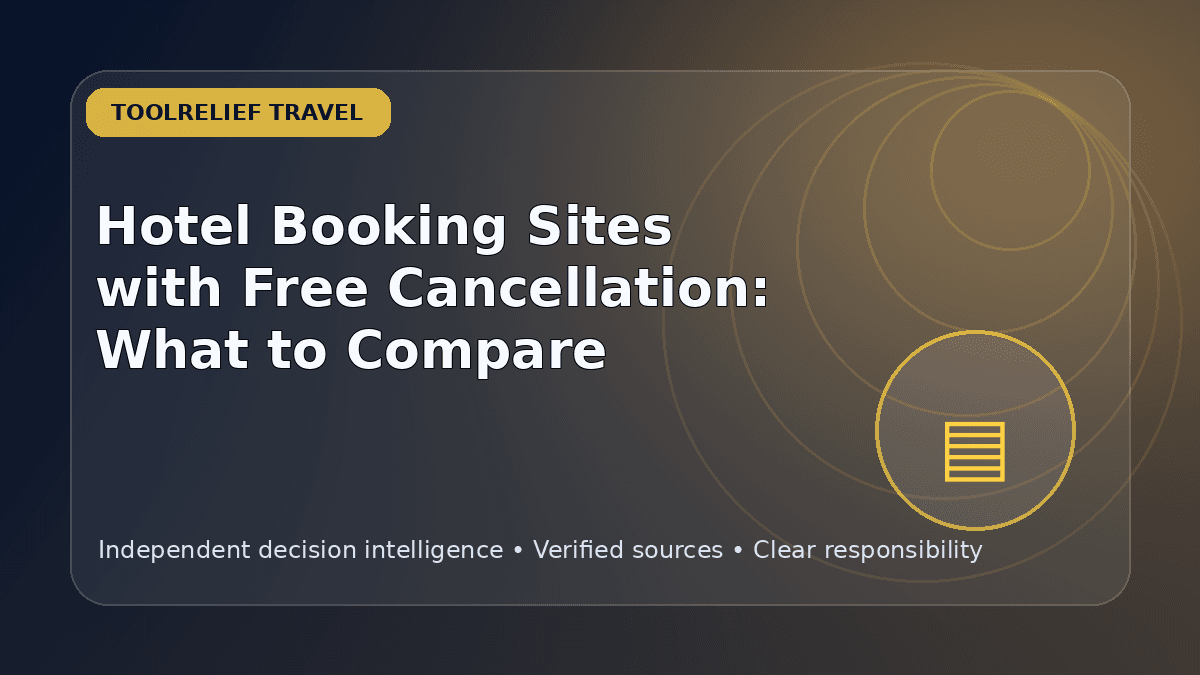 Hotel Free Cancellation Policy Checklist: What to Compare Before Booking Hotel Free Cancellation Policy Checklist: What to Compare Before Booking