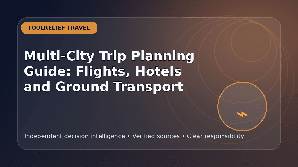Multi-City Trip Planning Guide: Flights, Hotels and Ground Transport