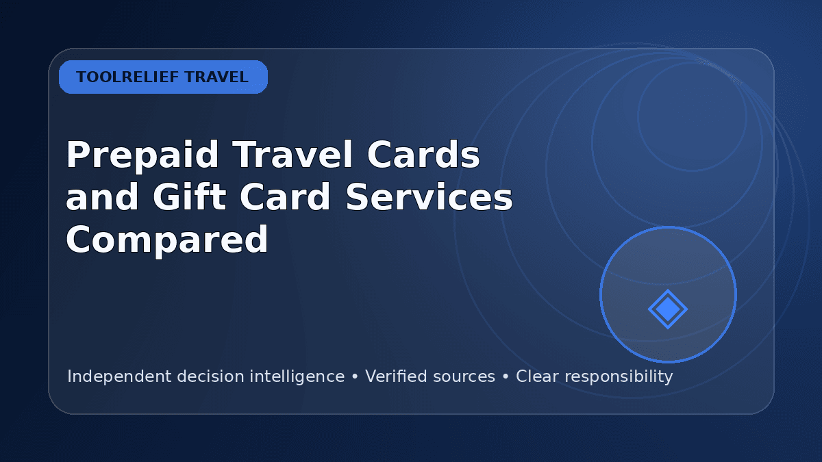 Prepaid Travel Cards vs Gift Cards: Services Compared for Travelers