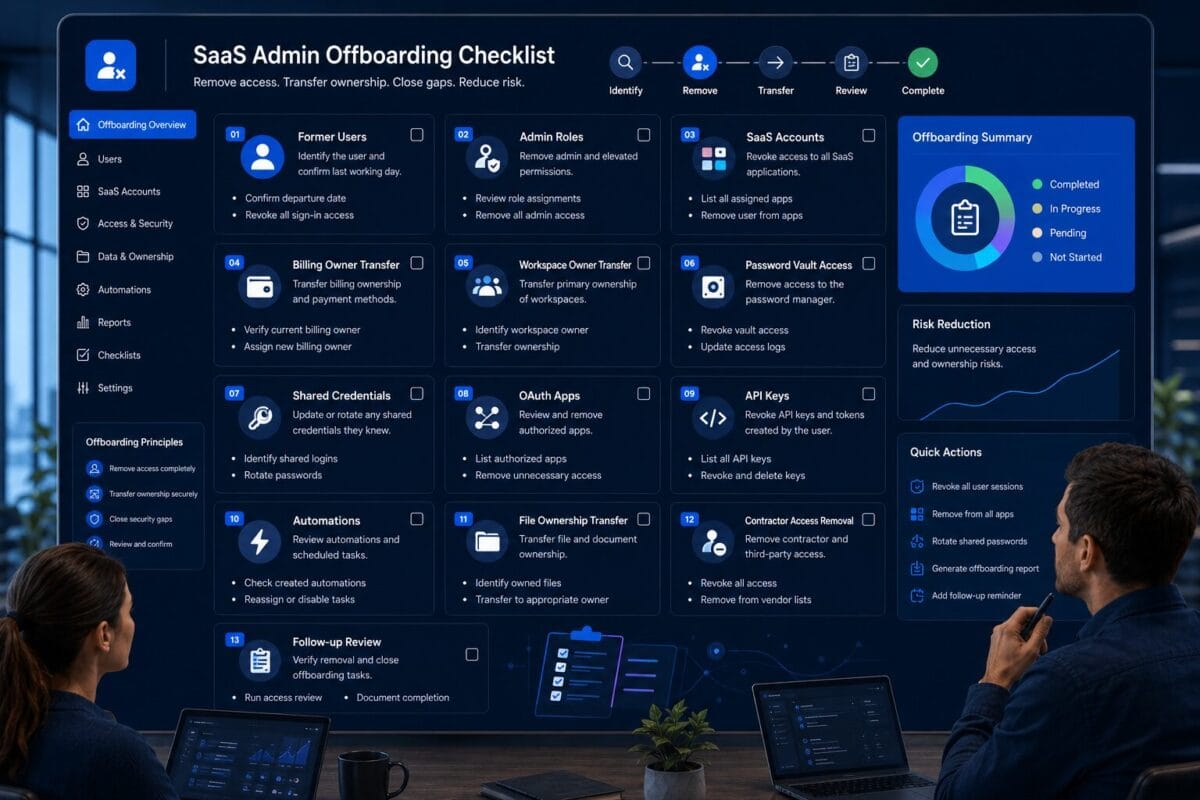 SaaS Admin Offboarding Checklist