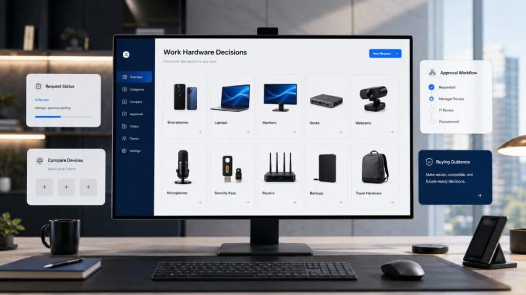 ToolRelief Device Intel dashboard for smartphones laptops accessories workspace gear and security devices