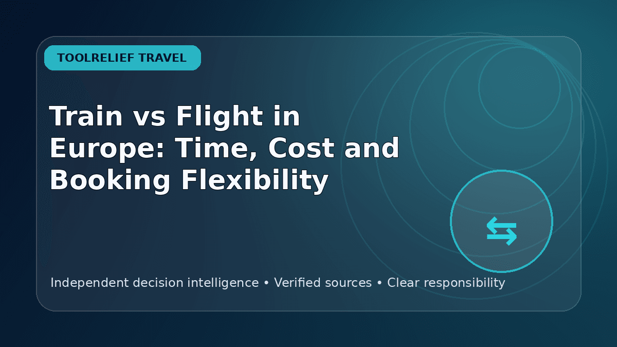 Train vs Flight in Europe: Time, Cost and Booking Flexibility