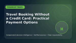 travel booking without a credit card