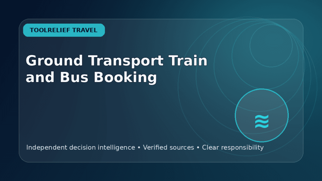 ground transport train and bus booking