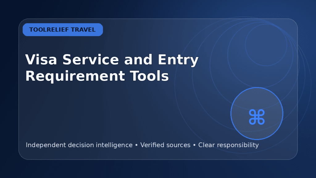visa service and entry requirement tools