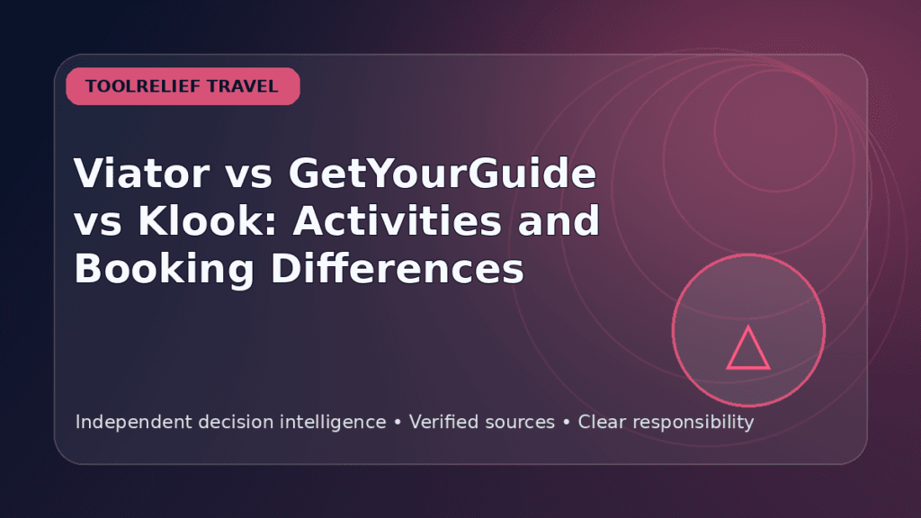 Viator vs GetYourGuide vs Klook