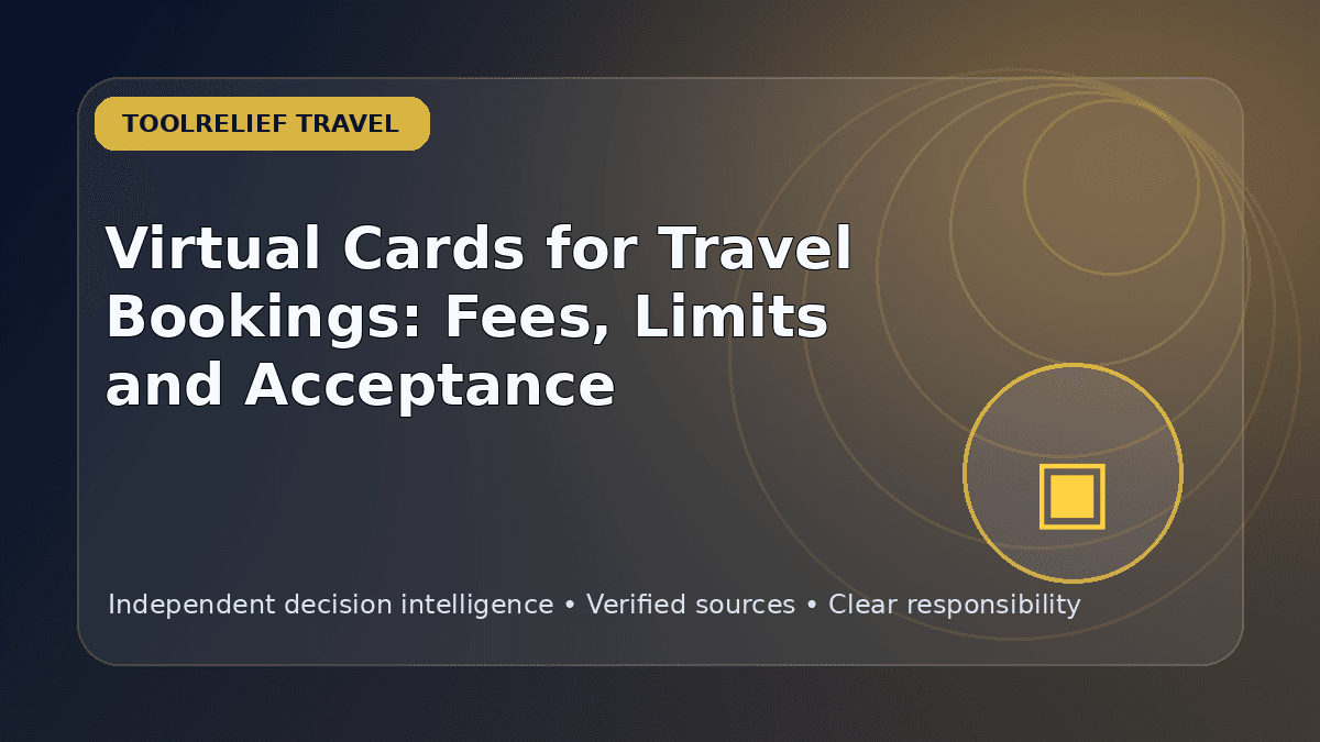 Virtual Cards for Travel Bookings: Fees, Limits and Acceptance