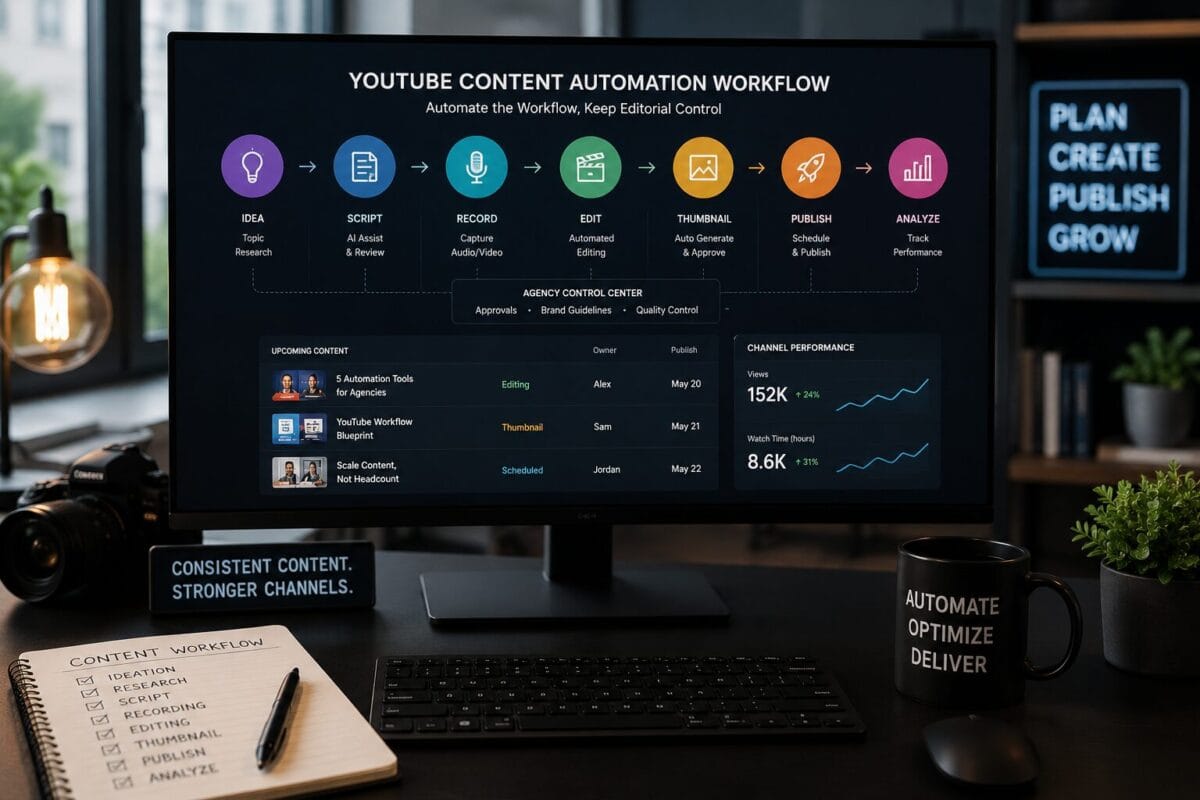 YouTube Content Automation Software for Agencies: Automate the Workflow, Keep Editorial Control