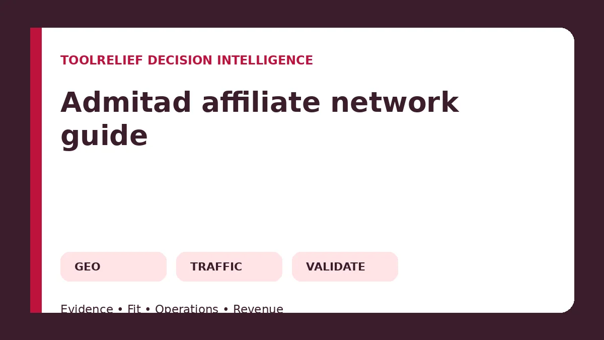 Admitad Affiliate Network Guide: Programs, Deep Links, Payments, and Regional Reach Admitad Affiliate Network Guide: Programs, Deep Links, Payments, and Regional Reach