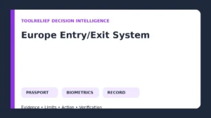 Europe Entry/Exit System decision framework