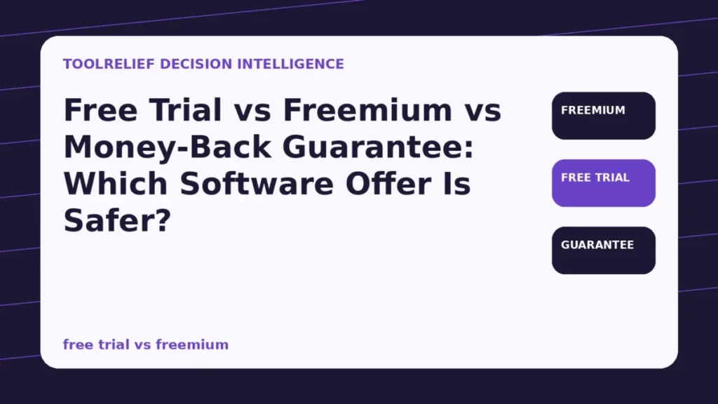 free trial vs freemium decision framework