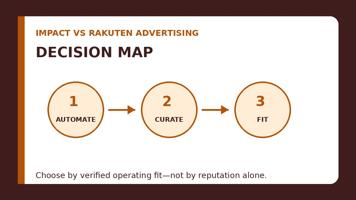 Impact vs Rakuten Advertising decision map