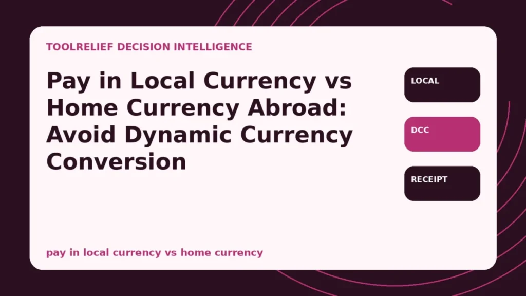 pay in local currency vs home currency decision framework