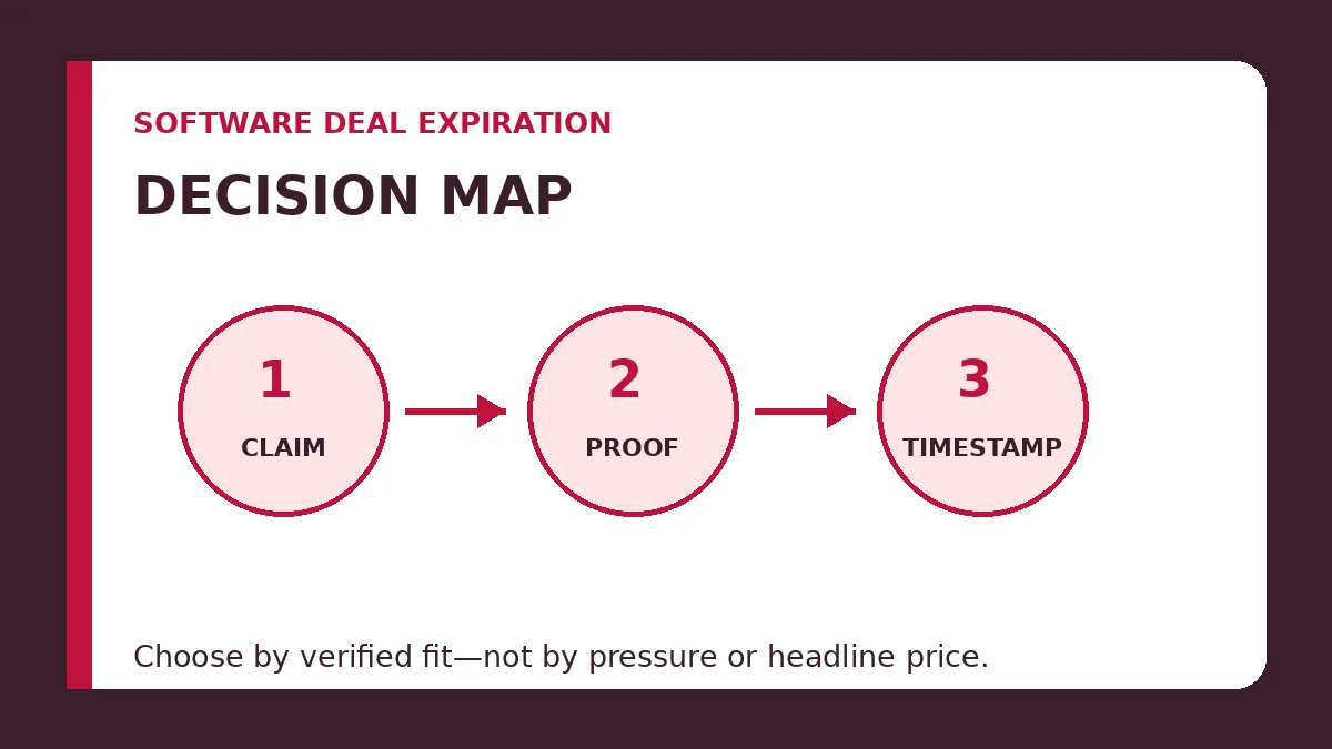 software deal expiration decision map