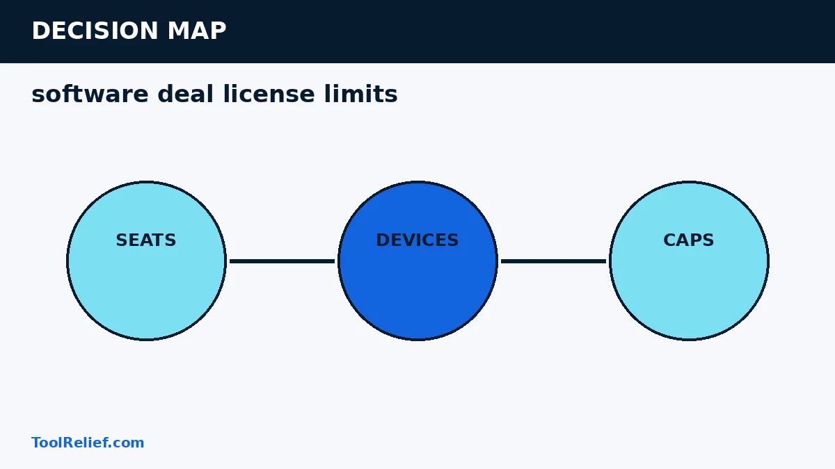 software deal license limits decision map