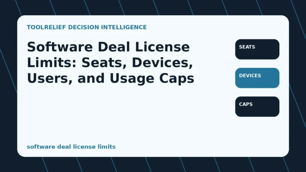 software deal license limits decision framework