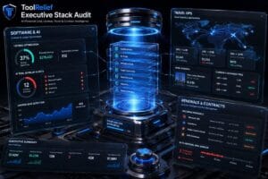 ToolRelief free software stack audit for software costs, AI tool overlap, renewals, and operational risks