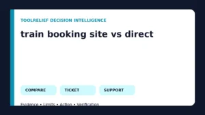 train booking site vs direct decision framework