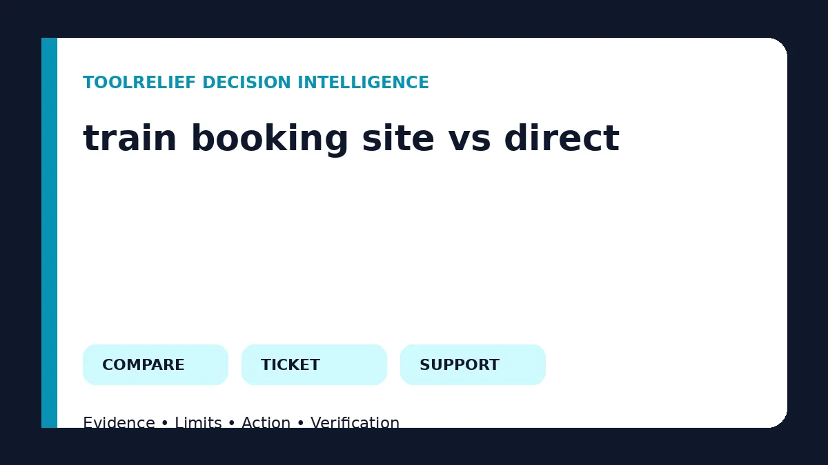 Train Booking Site vs Direct Rail Operator: Where Should You Buy Tickets? Train Booking Site vs Direct Rail Operator: Where Should You Buy Tickets?