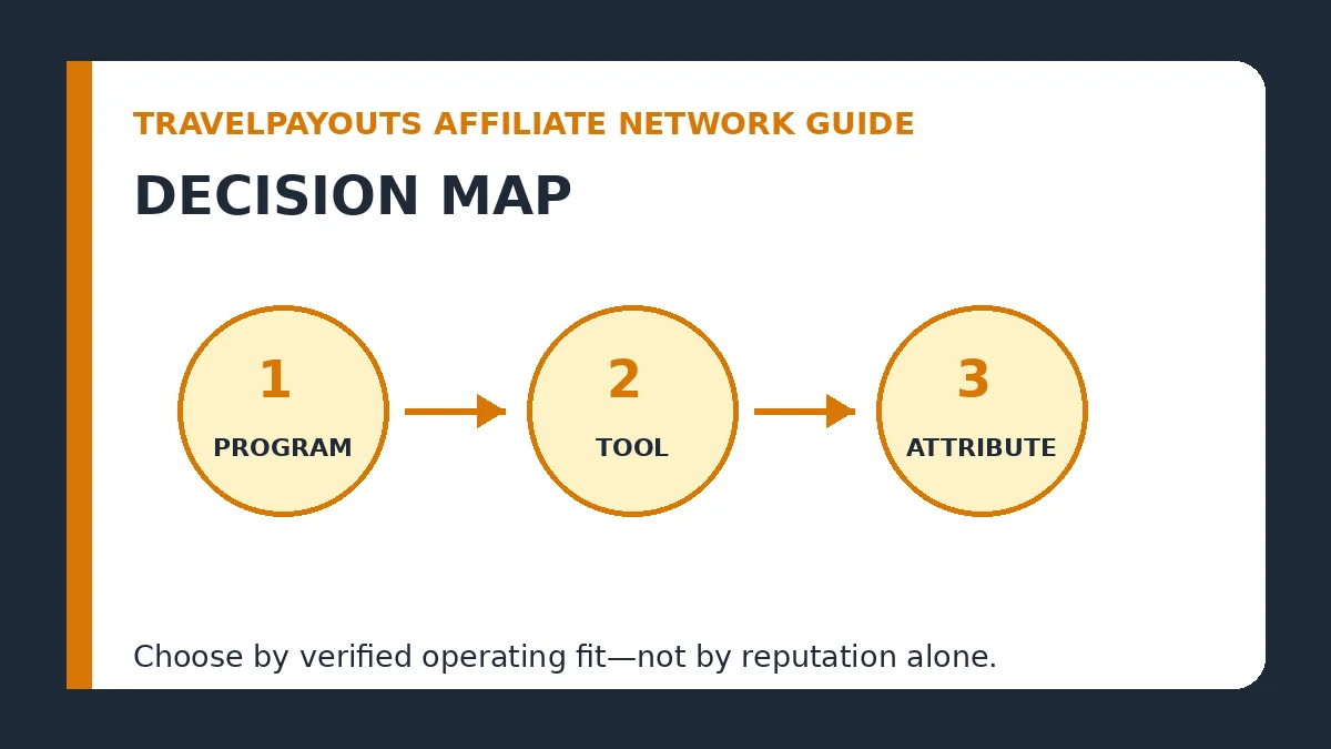Travelpayouts affiliate network guide decision map