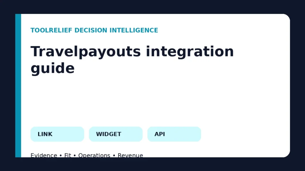 Travelpayouts integration guide decision framework