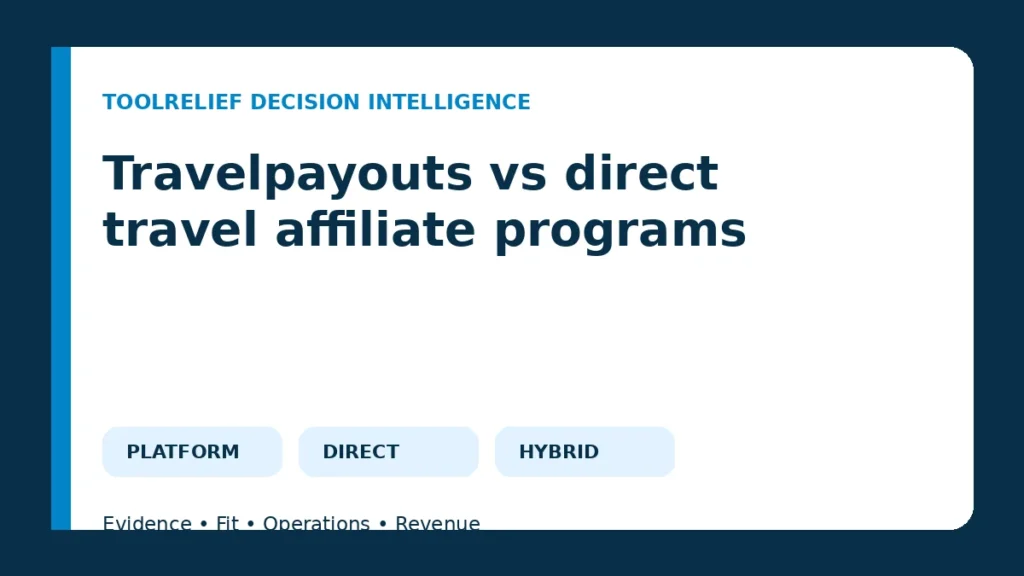 Travelpayouts vs direct travel affiliate programs decision framework